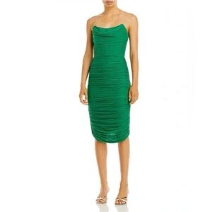 Lavish Alice Vibrant Green Midi Dress
